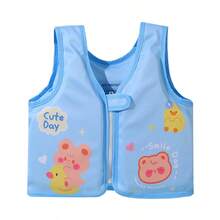 1pc Kids Pool Beach Water Swimming Non-Inflatable Lightweight Breathable Buoyancy Vest Jacket, Suitable For 15-55 Lbs Boys And Gi, First Day Of School - Multicolor - View 14
