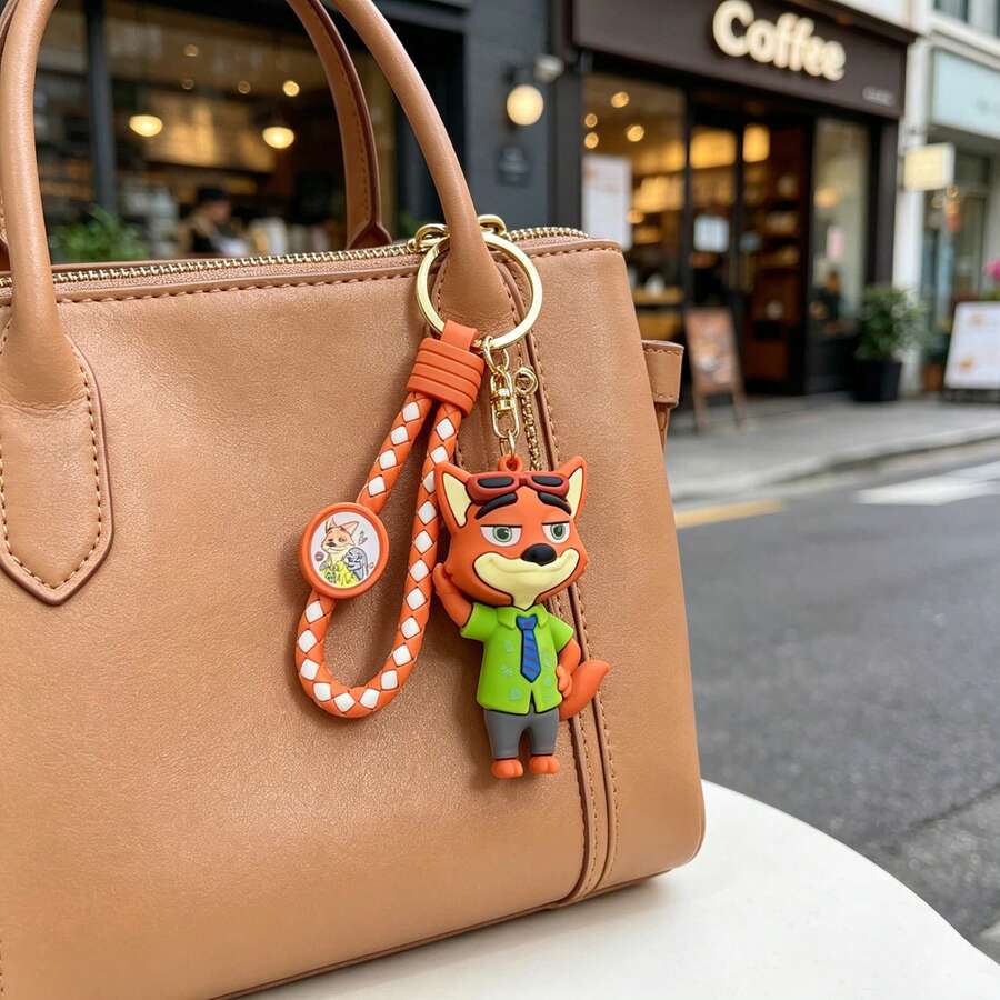 Disney 1個迪士尼新款卡通《動物方舟》Judy & Nick鑰匙圈 動漫周邊 背包掛飾 車用吊飾 派對小禮物 - 多款 - 查看 1