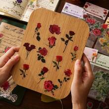 40pcs/Pack Vintage Realistic Botanical Floral PET Waterproof Stickers, Vintage Plant Flower Self-Adhesive Stickers, Suitable For Planner, Scrapbook, Water Cup DIY Decoration, Aesthetic Handmade Stationery Supplies, Suitable For Planner, Laptop Art Projects - 40Pcs - View 9