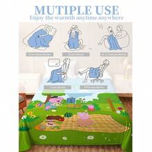 Hasbro Personalized Custom Text Anime Theme Flannel Blanket, Main Color Pink, Lively And Playful Design, Suitable As Bedroom Throw, Sofa Decor, Best Friend Gift, Birthday Gift, Tear-Resistant - Multicolor - View 11