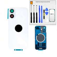 Para IPhone 16Pro Max/16Pro/16Plus/16 Cubierta Trasera de Vidrio de Batería Cubierta Trasera Material de Vidrio con Herramientas de Reparación + Tira Adhesiva de Sellado, Para Reemplazo y Reparación - Multicolor - Ver 27