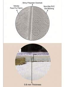 Alfombra antideslizante, lavable, con estampado digital, ideal para pasillo o cocina. - Gris - Ver 7
