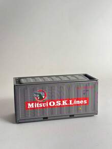 1PC Mini Metal Storage Box, Simulated Container Style Desktop Ornament, Birthday Gift, Length 11.5cm - View 12