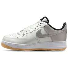 Nike Air Force 1 '07 LV8 Men's Casual Shoes Black/Summit White/Metallic Silver IB6847-100 | Court-To-Street Style, Iconic Silhouette - 銀白黑 - 查看 3