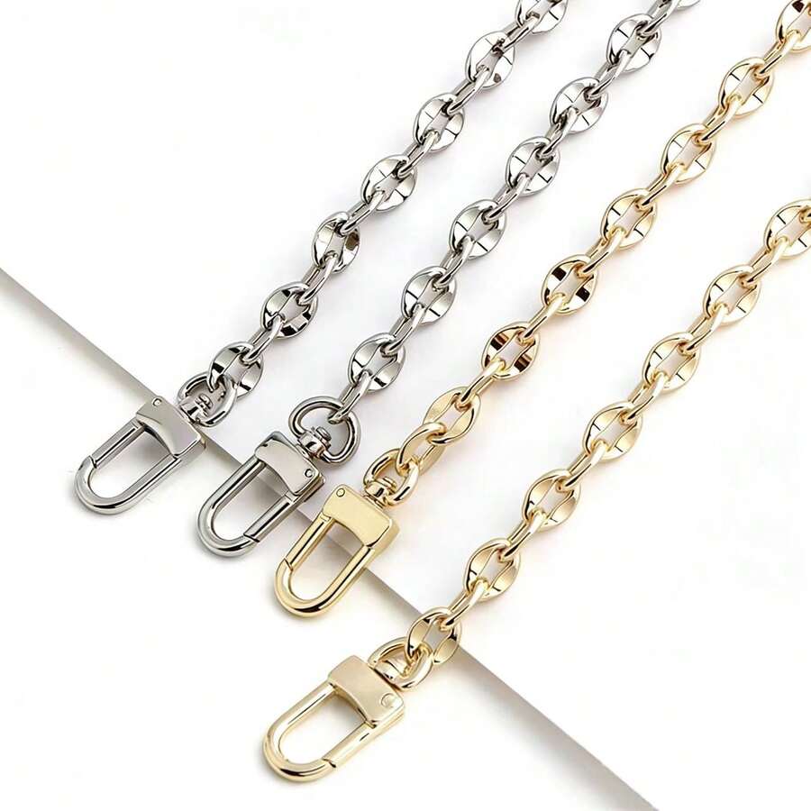 1pc Metal Chain Shoulder Strap, Handbag Accessory Chain For Crossbody Bag, Underarm Bag Decor, Fashionable And Durable, Suitable As Gift - Multicolor - View 1