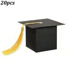 10pcs/20pcs Graduation Cap Chocolate Decorations, Suitable For Chocolate, Candy, Dessert Decoration In Graduation Party - Multicolor - View 12