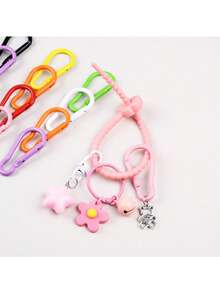 10pcs Hot-Selling Painted Gourd Alloy Carabiner Spring Quick Buckle DIY Keychain Backpack Clip Business Gift Jewelry Accessory - Alloy Gourd Buckle Carabiner - View 5