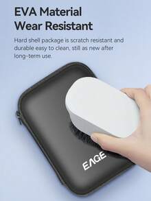 EAGET 2.5 Inch Hard Drive EVA Storage Case Shockproof Anti Drop Portable Travel Bag For External HDD SSD USB Flash Drive Power Bank Earphone Electronic Accessories Organizer - View 5