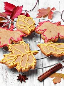 1/4Pcs Maple Leaf Silicone Fondant Mold Set, Nonstick Gummy & Chocolate Molds, Easy-Release Craft Tool For Cake Decorating, Polymer Clay, Candy Making & DIY Crafts (Reusable) - Beige - View 5