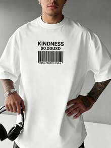 Camiseta Clásica de Manga Corta para Hombre con Estampado de Lema Religioso, Cómoda y Transpirable, para el Verano, Camiseta de Moda de Verano - Blanco - Ver 1