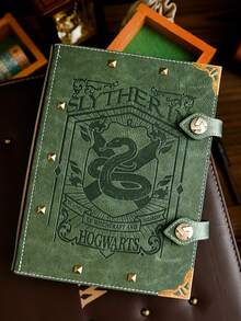 Buku Catatan Vintage Empat Perguruan Tinggi Harry Potter, Buku Harian Singa Ular Luwak Timbul, Jurnal Sampul Keras dengan Gesper Paku Keling Logam, Hadiah Ulang Tahun dan Natal Ideal untuk Penggemar Harry Potter - Rectangle - View 13
