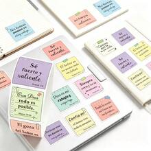 1 Roll 500pcs Spanish Bible Verse Stickers / Colorful Sticky Note Style Inspirational Quotes Labels / Spanish Christian Scripture Planner Decoration Stickers / Notebook Water Bottle Gift Box Packaging Seal Stickers / Religious Faith Encouragement Text Stickers / Multi-Color Sticky Note Style Motivational Text Stickers / Spanish Christian Prayer Planner DIY Decoration Stickers - Poster Stickers (500 Stickers) - View 6
