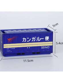 1PC Mini Metal Storage Box, Simulated Container Style Desktop Ornament, Birthday Gift, Length 11.5cm - View 9