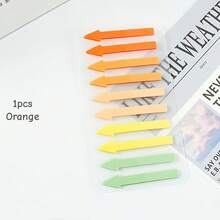 200pcs/Pack Gradient Arrow Shaped Index Tabs, Transparent Design, Suitable For Writing With Ballpoint Pen, For Student Notes, Highlighting And Categorizing Sticky Notes School Supplies - Multi Colors - View 22