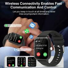 Reloj inteligente 2026 nuevo de 1.83 pulgadas con pantalla grande para hombres y mujeres, doble correa, correas de colores, notificación de mensajes, respuesta de llamadas, control de música conveniente, modo deportivo, compatible con sistemas iOS y Android, regalo perfecto - Multicolor 1 - Ver 5