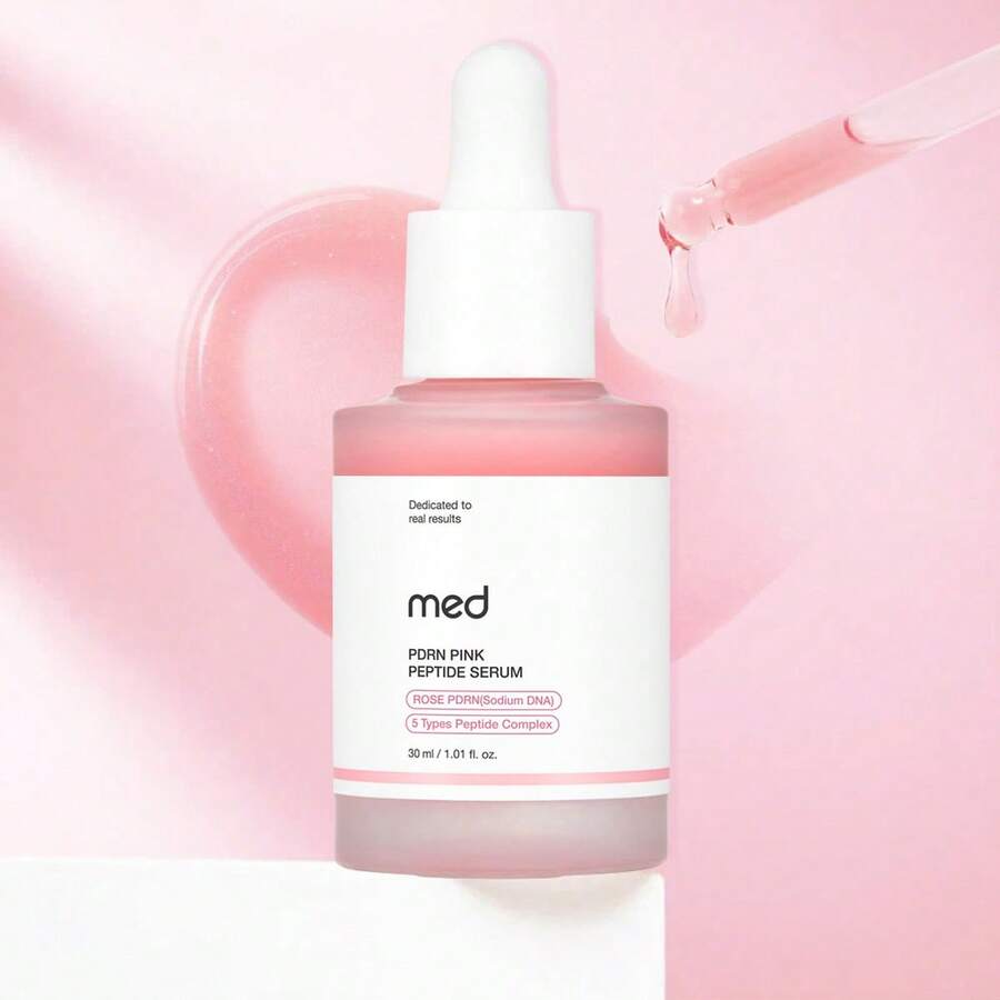 Medicub PDRN Pink Peptide Serum With Salmon DNA | Pink Glow Serum With Peptides & Niacinamide For Hydration & Firm-Looking Skin | Uneven Tone Care | Korean Skincare, 1.01 Fl. Oz - 鮭魚DNA PDRN - 查看 1