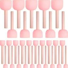 30pcs/25pcs/15pcs/5pcs Yellow Sponge Brushes, Suitable For Graffiti, Painting And Art Projects - Round Mushroom Head - Painting Sponge - View 6