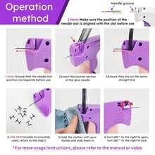 Quick Clothing Repair Tool, Sewing Machine Pre-Consultant, Quilt Fixing Gun, Micro Stitching Gun, Mini Hemming Gun, Micro Label Stitching Tool For Clothing (1 Label Gun + 6 Needles + 500 White Glue Pins + 500 Black Glue Pins) - A - View 6