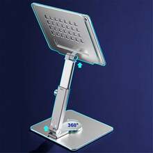 Aluminum Tablet Stand Desk Riser 360° Rotation Multi-Angle Height Adjustable Foldable Holder Dock For IPad Pro Air Xia Omi Table - View 8