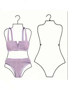 Vigour Summer Nightgown Hanger, Swimwear Hanger | Shaping Iron, Suitable For Lingerie, Bikini And Pajamas | Foldable Mannequin, Used For Displaying Exquisite Designs, Lingerie Display - Multicolor - View 13