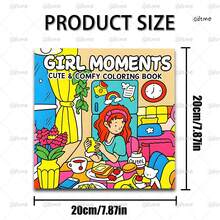 Girl's Warm Moments, Hand-Drawn Art Drawing Book, Children's Day Birthday Gift, 24 Pages Fun Coloring Book, Creative Entertainment, Fantasy Illustrations, Student DIY Family Fun Choice, Durable Material. - Flower Princess - View 4