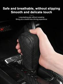 Car Gear Shift Cover With Bird Pattern Leather, Universal Anti-Slip Gear Shift Protective Cover, Dust-Proof Gear Shift Cover, Interior Control Cover Decorative Accessory - One Size Fits All - View 7