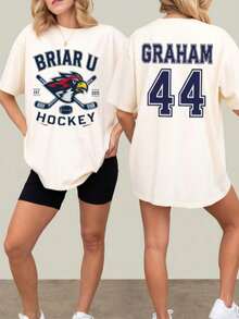 Blair University Hockey Jerseys, Off-Campus Hockey-Themed T-Shirts, Blair University Clothing And Gifts With An Academic Touch. - 白色的 - 查看 1