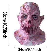 1pc Horror Mouthless Zombie Latex Mask, Realistic Scary Bio-Monster Head Cover, Practical Personalized Thriller Stage Haunted House Escape Room Ghost Face Costume Prop, Durable Exquisite Compact, Perfect For Masquerade Party Dress-Up - Mask - View 8