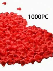 紅玫瑰花瓣，適用於婚禮、浪漫求婚裝飾、花童桌飾、派對、玫瑰、裝飾玫瑰、裝飾風格、派對與節日裝飾、情人節裝飾、情人節與母親節裝飾禮物 - 紅色 - 查看 9