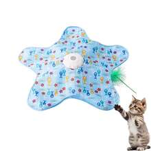 Jouets interactifs pour chats rechargeables, jouet de chasse pour chat avec plumes mobiles imprévisibles, jouets de cache-cache pour chat, jouet interactif pour animaux de compagnie, avec plumes mobiles, son de grincement, jouet automatique pour chat, cache-cache pour toutes les races de chats, chats d'intérieur et chatons - Multicolore - Voir 13