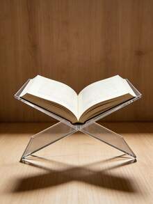 رف كتب أكريليك شفاف قابل للطي، حامل كتب مكتبي غير مرئي، رف قراءة محمول، مناسب للكتب المفتوحة والمجلات والأجهزة اللوحية، حامل كتب أكريليك بتصميم بسيط، مناسب للمكتب والدراسة وديكور المنزل، لا يتطلب تجميع، دعم رف الكتب - أكريليك - مشاهدة 7