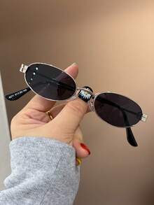1 Pair Oval Metal Kids & Teens Cute Beach Fashion Colorful Casual Premium Eyeglasses - Multicolor - View 1