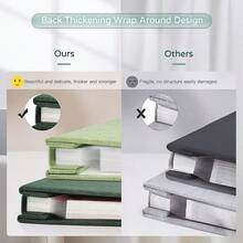 Minimalistiskt stort självhäftande fotoalbum 4x6 5x7 8x10 scrapbook, stor kapacitet, DIY-fotobok, present till mamma, familj och bröllop, metallpenna och plastskiva - Flerfärgad - Visa 9
