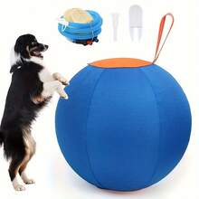 Golden-Haired Dog Inflatable Ball Set, Fun And Training Toys For Bulldogs, Australian Shepherds, Keeps Pets Engaged, Battery-Free Entertainment - Blue Orange - View 7