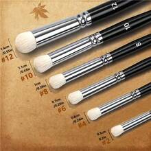 3/6 Pcs Professional Dry Brush Set, Wooden Handle Design, Suitable For Miniature Models, Acrylic, Watercolor And Oil Paints, Ideal For Advanced Desktop Model Makers. Back To School, Art Supplies. (Some Brushes May Have Printed Marks, Which Is An Unavoidable Part Of The Manufacturing Process And Does Not Affect The Use Of The Brushes) - Sets - View 2