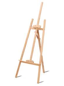 Triangular Easel, Made Of Log Material With Stable Load-Bearing Capacity, Adjustable Height, Triangular Support Structure For Anti-Wobble Performance, Suitable For Painting And Display Board Exhibition, Easy To Assemble, Disassemble And Store - A - View 11