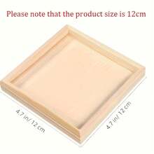 10pcs Unfinished Wooden Trays - Multi-Functional Craft Wooden Tray Set For Display And Serving, DIY Painting, Dyeing, 3D Puzzles And Art Projects, 3D Handmade DIY Wooden Trays - Multicolor - View 5