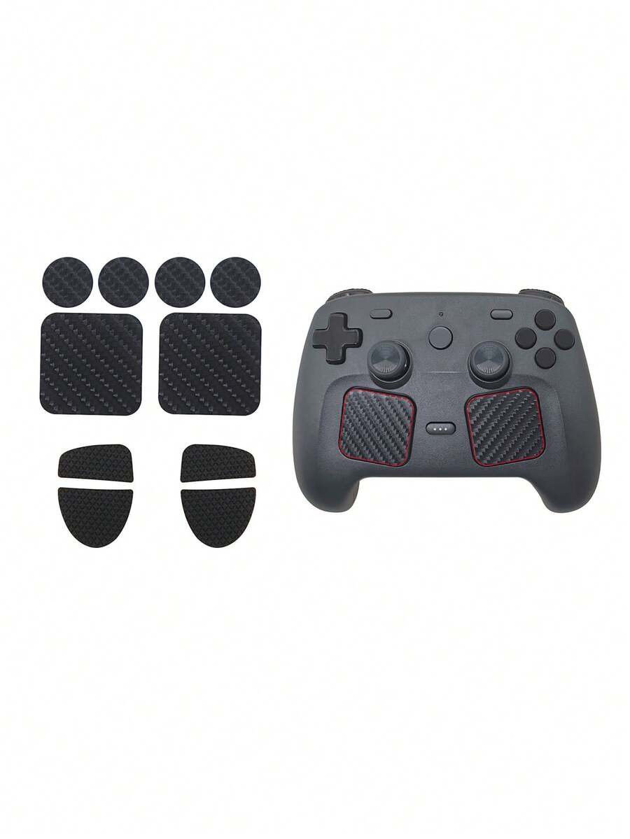 Compatible With Steam Controller 2 (2026), Touchpad Protective Film, Button Stickers Carbon Fiber Texture Stickers, Anti-Slip Anti-Scratch Anti-Sweat, Enhance Gaming Operation Feel And Experience - View 1