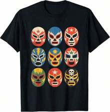 Girls'  Kids' T-Shirt Lucha Libre-Lucha Mud, Sets For Girls, Products, Children's Clothing, Women's T-Shirts, Sweatshirts For Teens, Men's T-Shirts - 黑色 - 查看 1