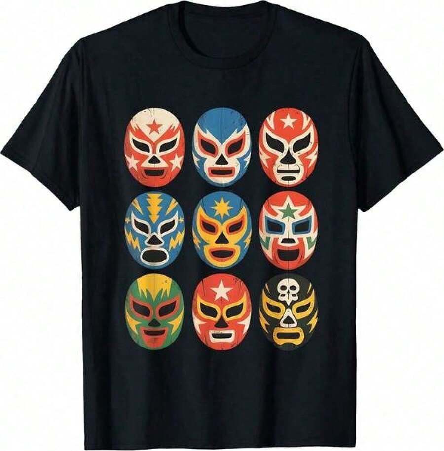 Girls' Kids' T-Shirt Lucha Libre-Lucha Mud, Sets For Girls, Products, Children's Clothing, Women's T-Shirts, Sweatshirts For Teens, Men's T-Shirts - 黑色 - 查看 1