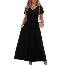 Nuevo Vestido Casual Elegante Estampado de Verano Europeo y Americano para Vacaciones en la Playa para Mujer, para Comercio Electrónico Transfronterizo - Blanco - Ver 2