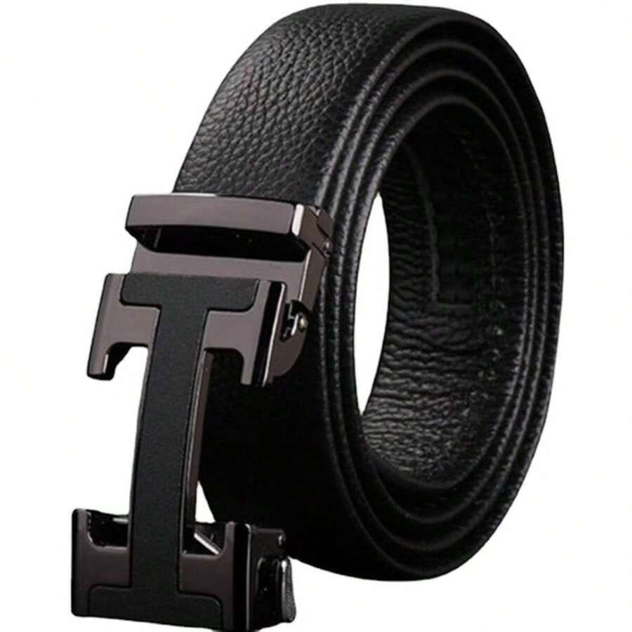 Men's H Letter Automatic Buckle Belt Business Commute Versatile Belt - Multicolor - View 1