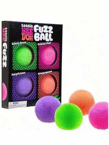 2026 New Fuzz Ball Schylling Nee Dohs - Velvet Texture And Soft Cloud Squish - Wavy Pattern You Can See And Feel Maltose Plush Spiky Squeeze , Stress Relief Venting Artifact - Birthday Gift - Holiday Gift - Perfect Gift - Multicolor - View 3
