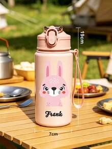 Bình nước 500ml in tên họ và chữ cái đầu cá nhân hóa, bình uống nhựa in logo tùy chỉnh cho trường học, thể thao, quà tặng sinh nhật và tốt nghiệp - Nhiều màu - Xem 7