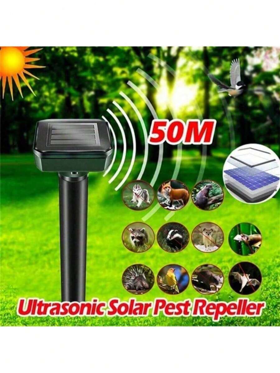 1/2 buah Pengusir Tikus dan Ular Bergetar Ultrasonik Tenaga Surya, Cocok untuk Pengendalian Hama di Halaman Rumput, Kebun, Halaman, dan Pertanian - MultiWarna - View 1