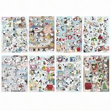 1 Set/8pcs 2026 Popular Snoopy Blue Stickers, Suitable For Anime Lovers And Sticker Collectors (Unisex), Applicable For Phone Cases, Decorative Notebooks, Anime Conventions, Birthday Parties, Back To School, Holiday Gifts And Prizes, Random Styles - Multicolor - View 2