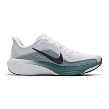 Nike Men's Air Zoom Pegasus 42 Lightweight Cushioned Road Running Shoes - Black and White/green - View 9
