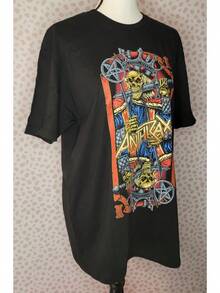 Camiseta de concierto estilo vintage  Evil King, talla para hombre, camiseta negra Gildan Softstyle de Rock Off - Negro - Ver 3
