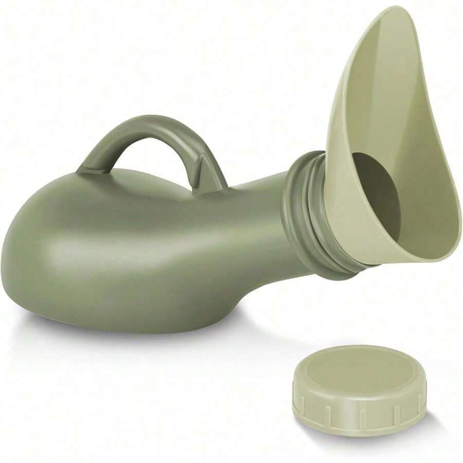 Female Urinal Spill Proof, Urinals For Men Spill Proof Nighttime, Unisex Pee Funnel, Portable Women's Urinal, Urination Device For Car Travel, Road Trip Essentials - Green - View 1