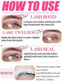 YIDUO 100Pcs D D Curl, Dense & Fluffy, 8-16mm Mixed Length, Eye-Catching Effect, Suitable For Various Makeup Looks. Glue, Tweezers Can Be Selected Based On Needs. High Cost-Performance, Suitable For Beginners, Applicable To Multiple Occasions - Multicolor - View 8
